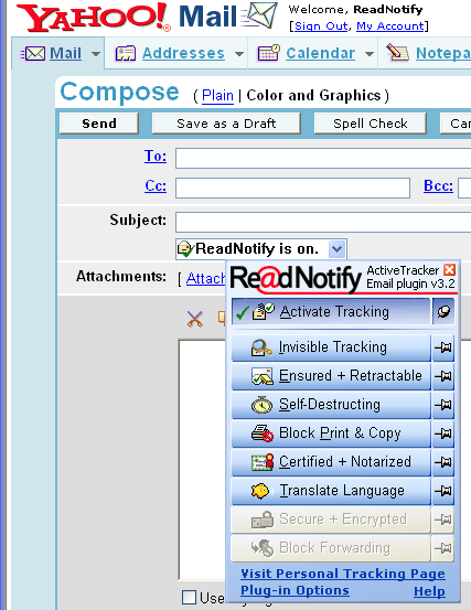 Yahoo sample screenshot